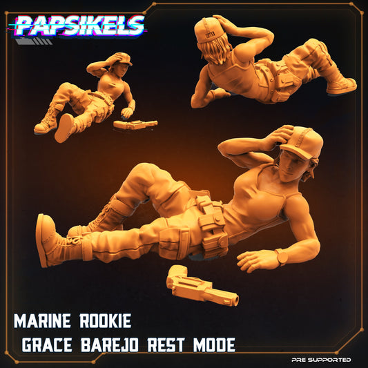 Marine Rookie Survivor Grace Barejo - Relaxing (sculpted by Papsikels)