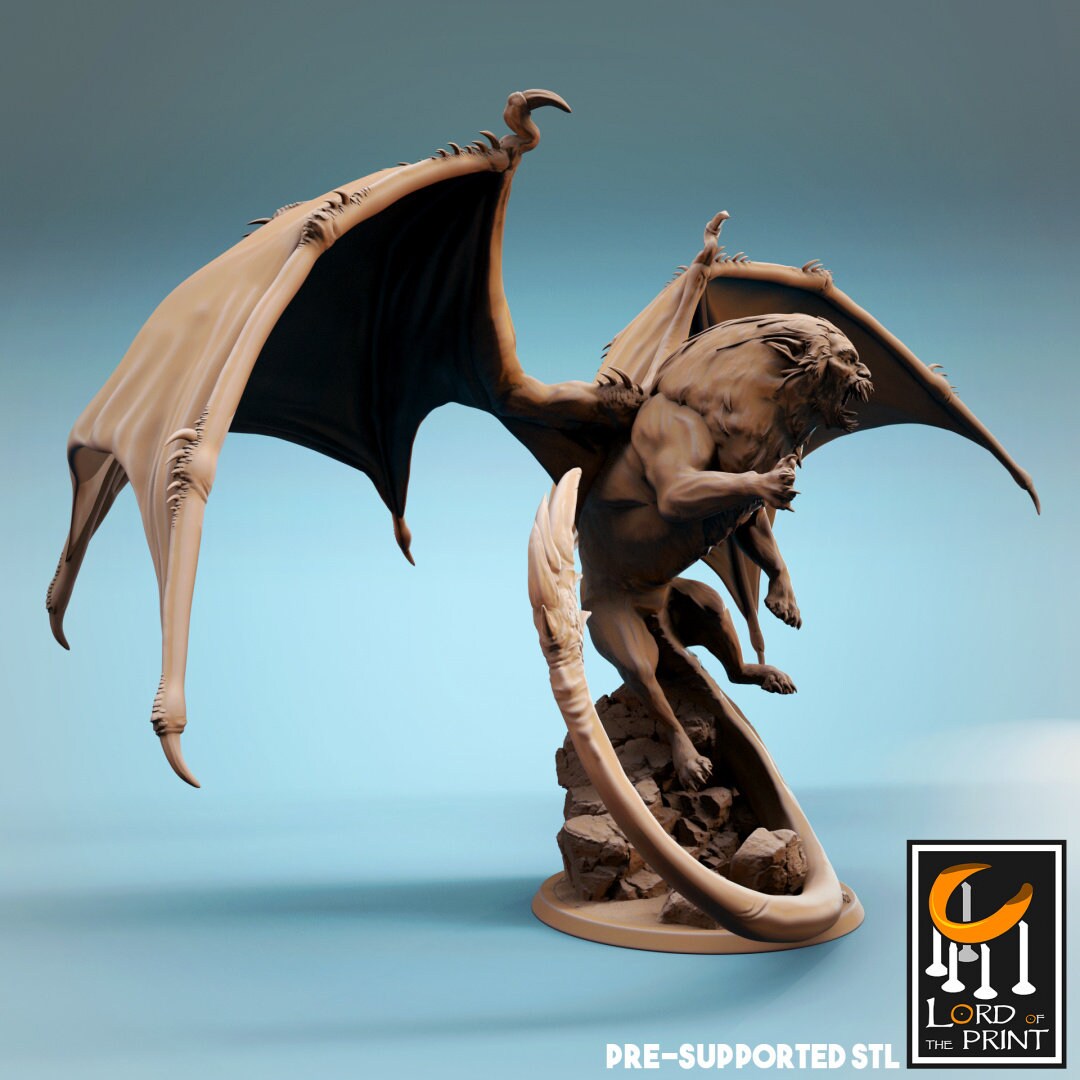 Manticore (3 poses) - (Sculpted by Lord of the Print)