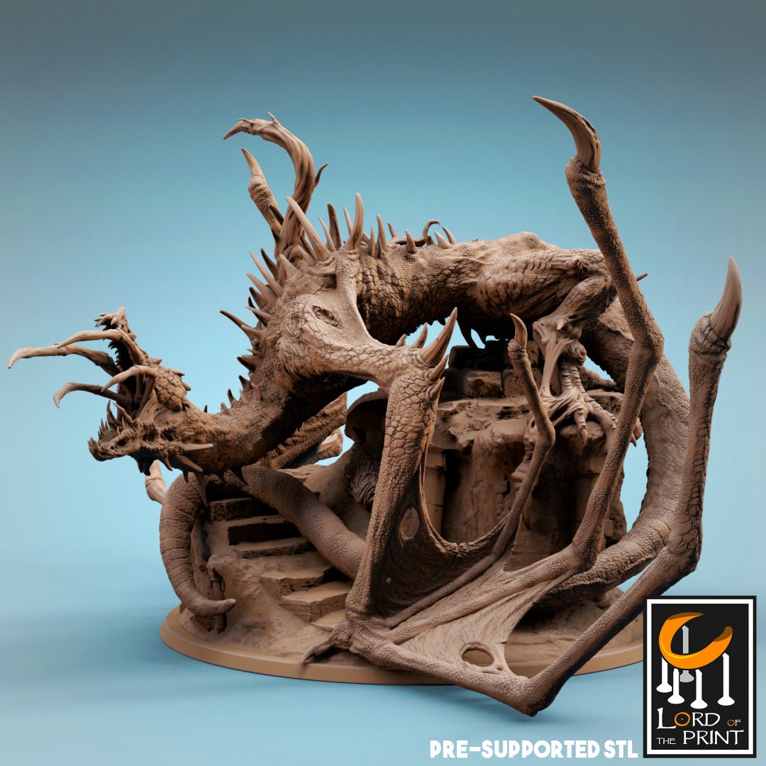 Corrupted Wyvern - (Sculpted by Lord of the Print)