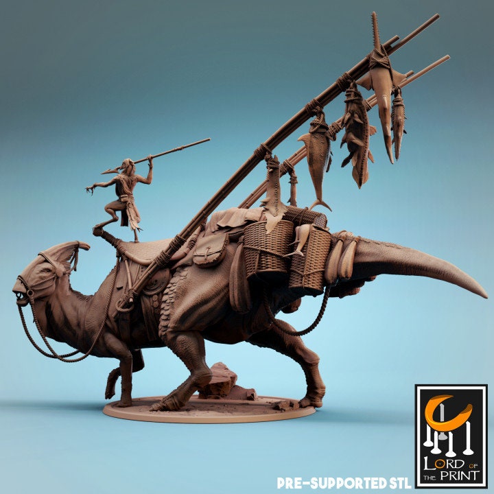 Parasaurolophus - Crouched (Sculpted by Lord of the Print)