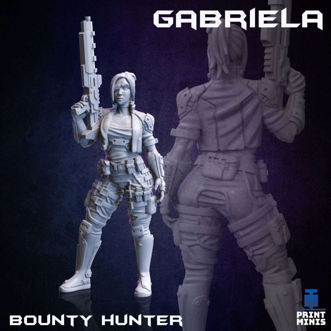 Gabriela - Bounty Hunter (by Print Minis)