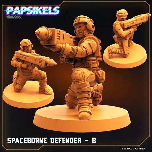 Spaceborne Defender B (sculpted by Papsikels)