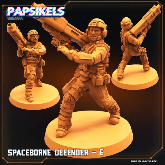 Spaceborne Defender E (sculpted by Papsikels)