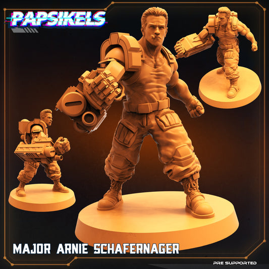 Major Arnie Shafernager (sculpted by Papsikels)