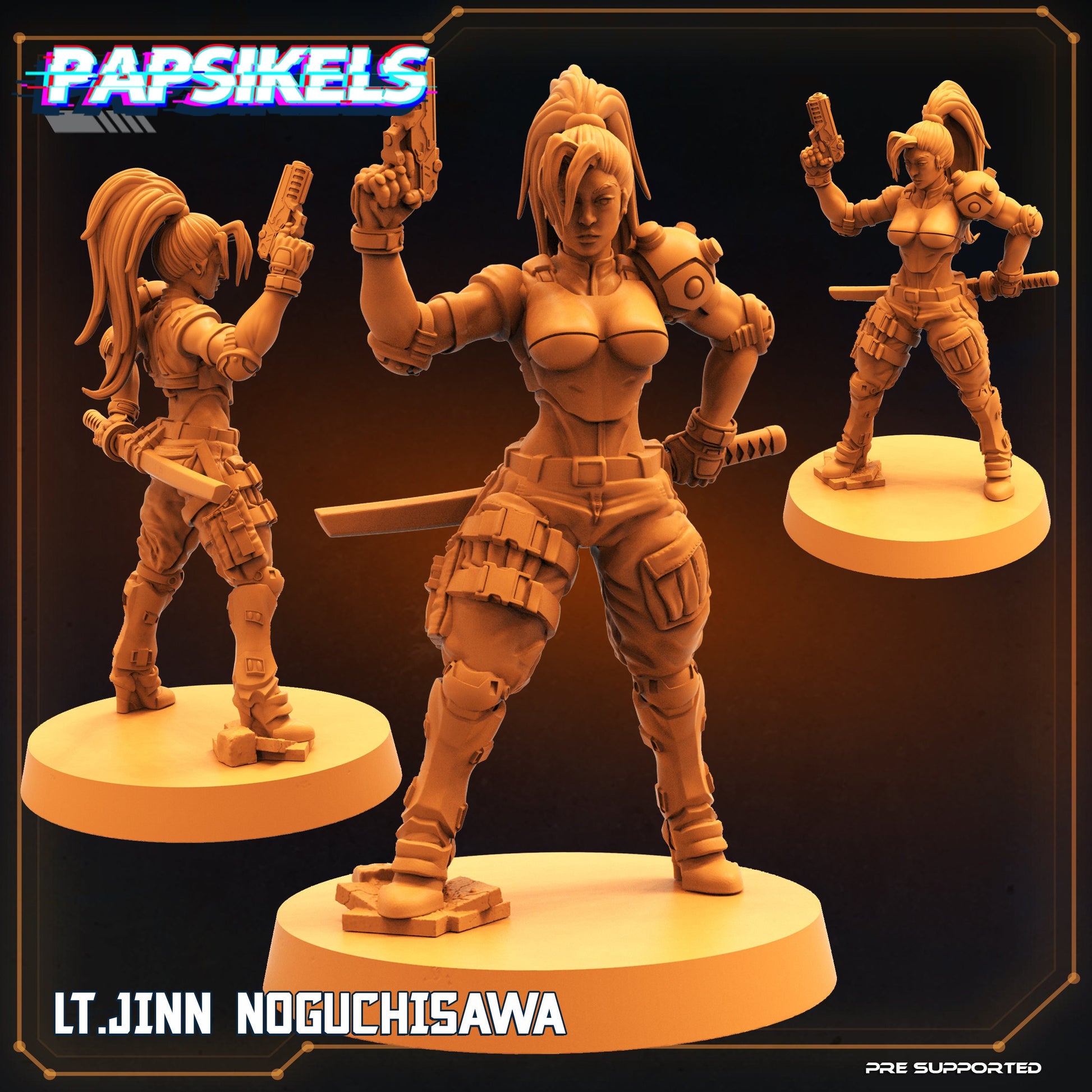 Lt Jinn Noguchisawa (sculpted by Papsikels)