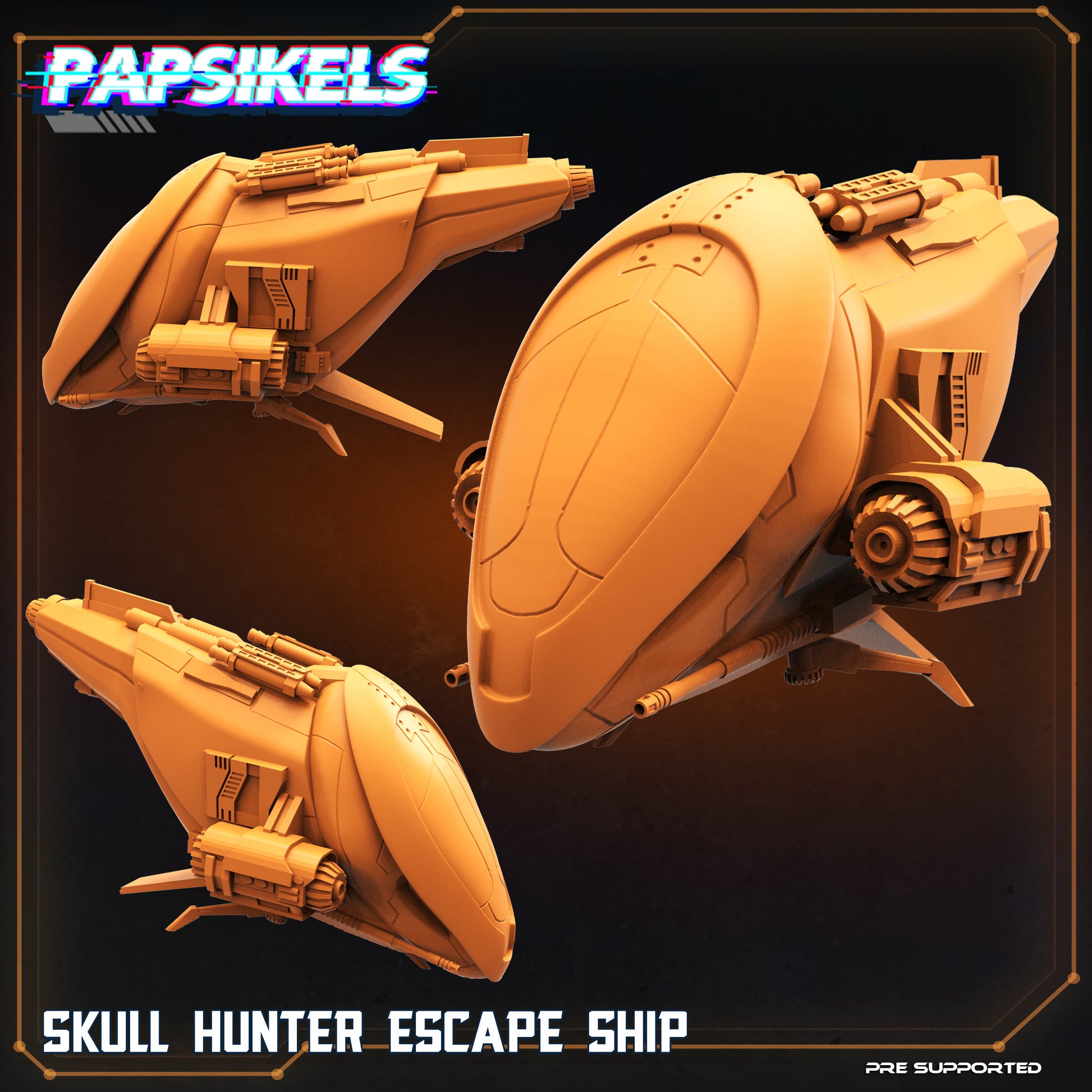 Skull Hunter Escape Ship (sculpted by Papsikels)