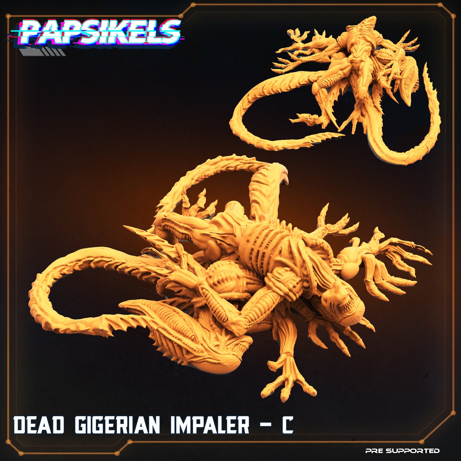 Dead Gigerians / Xenomorphs (set of 3) - Alien Fan Art (sculpted by Papsikels)