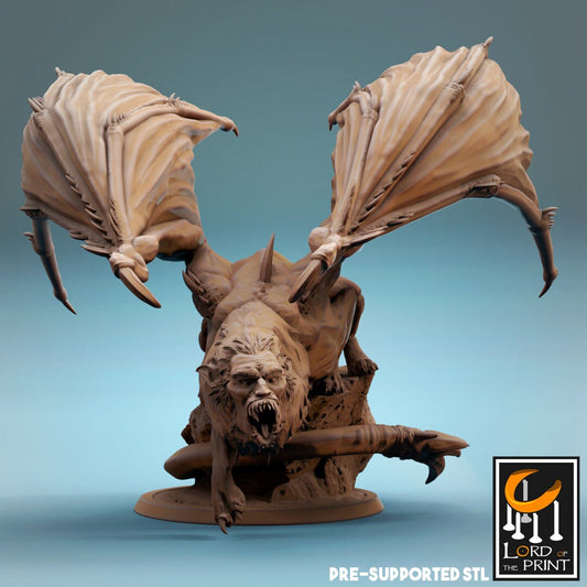 Manticore (3 poses) - (Sculpted by Lord of the Print)