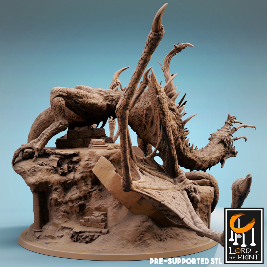 Corrupted Wyvern - (Sculpted by Lord of the Print)