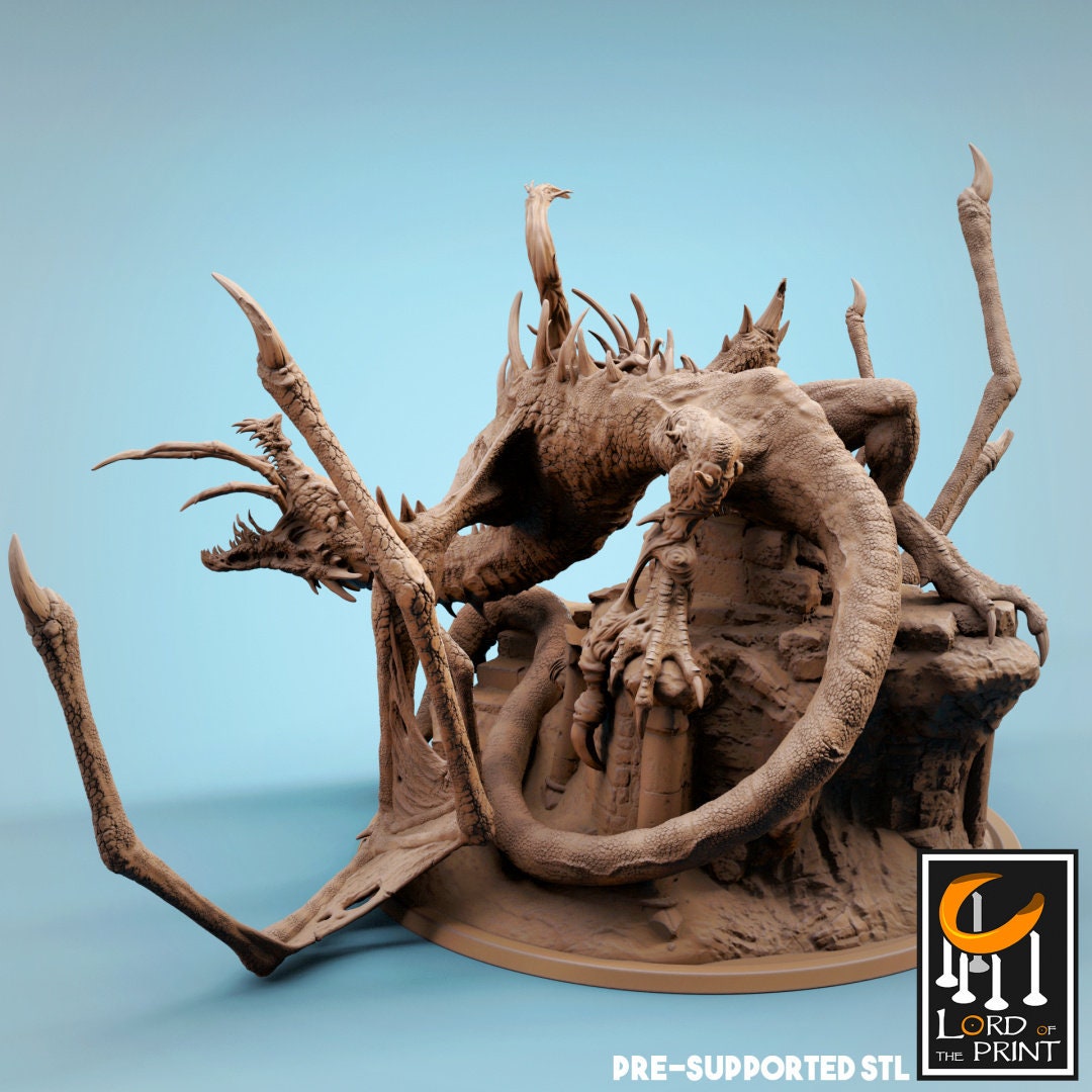 Corrupted Wyvern - (Sculpted by Lord of the Print)