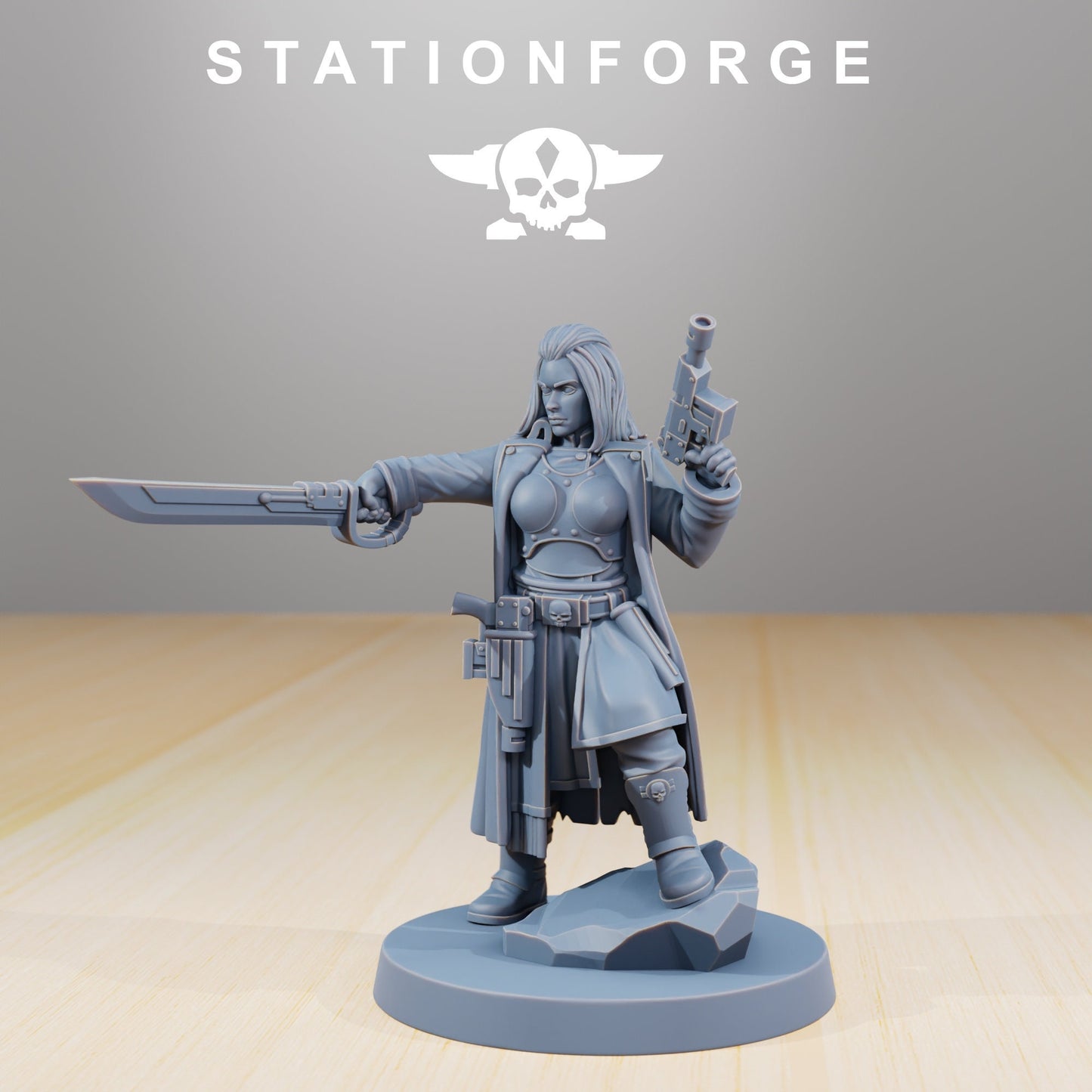 Grim Guard Duchess (sculpted by Stationforge)