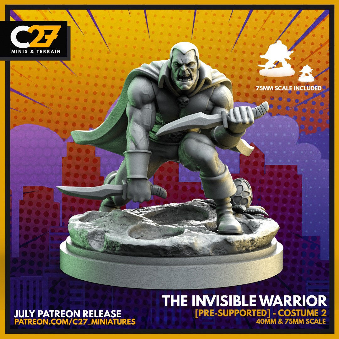 Drax / The Invisible Warrior 40mm miniature (sculpted by C27 collectibles) (Crisis Protocol Proxy/Alternative)