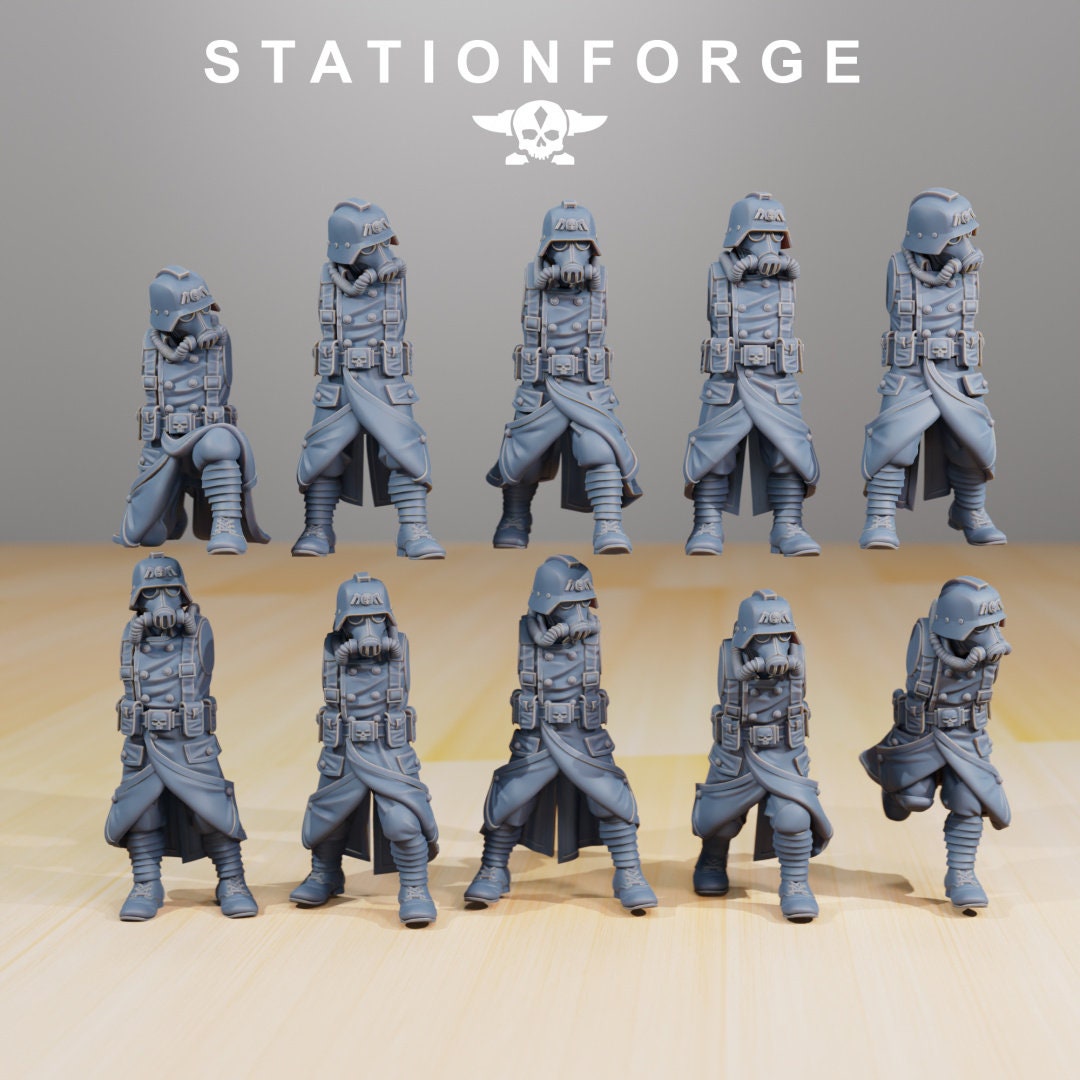 Grim Guard Troopers - set of 10 (sculpted by Stationforge)