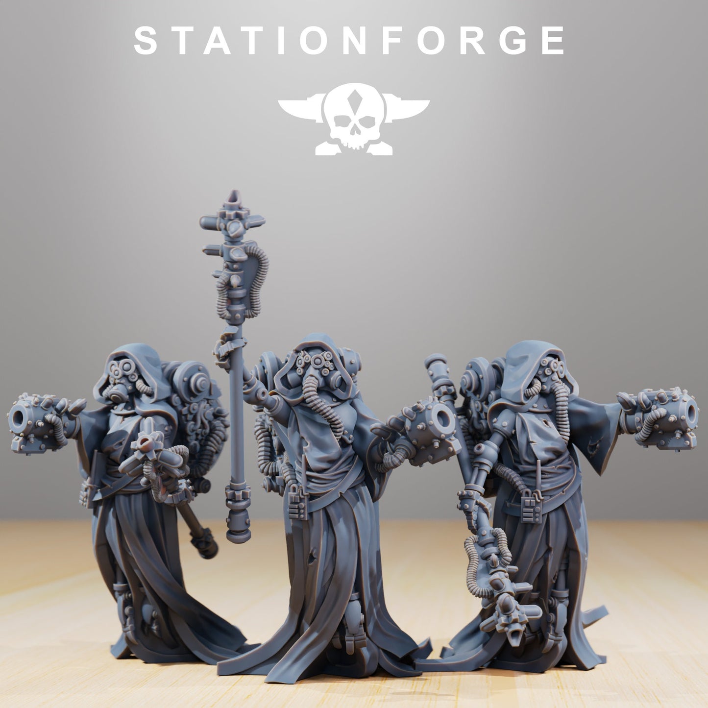 Scavengers - Electro Lights  (3 poses) (sculpted by Stationforge)