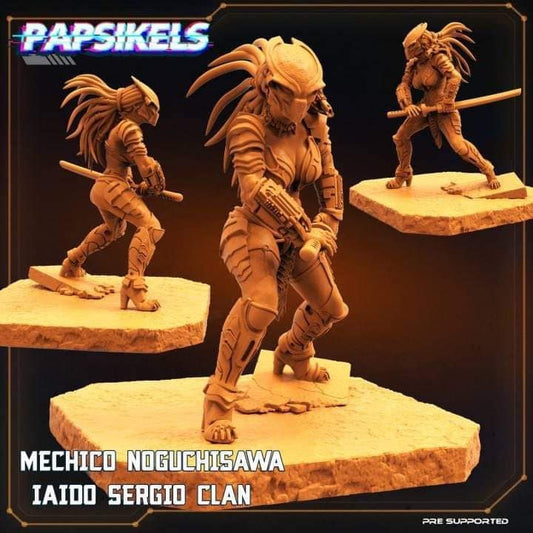 Mechico Noguchisawa- Iaido Sergio Clan- Predator Fan Art (sculpted by Papsikels)