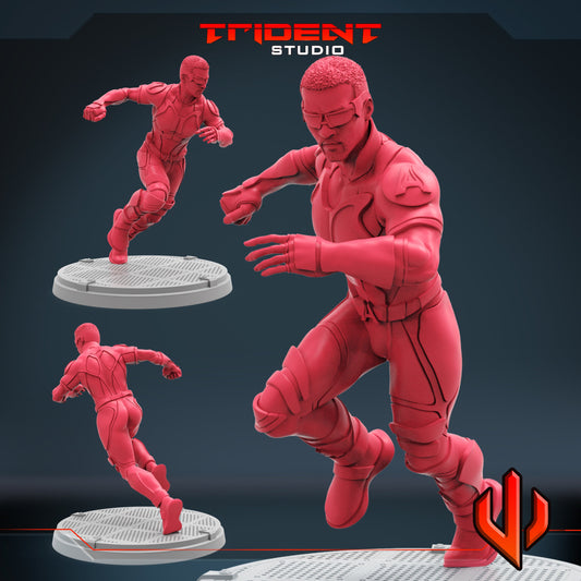 A-Train (Fan art sculpted by Trident Studio) (Crisis Protocol Proxy/Alternative)