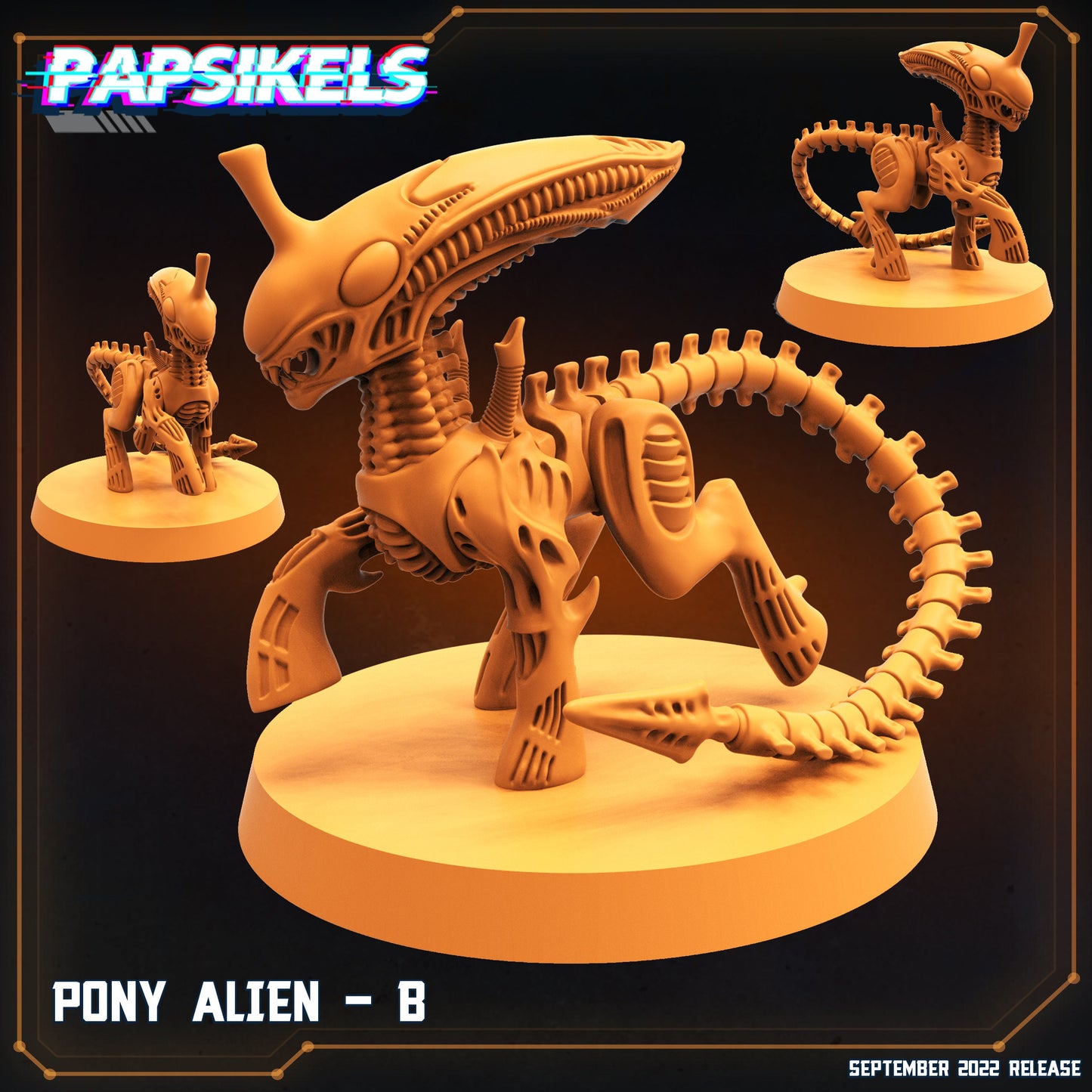 Pony Alien B (1) Xenomorph Fan Art (sculpted by Papsikels)