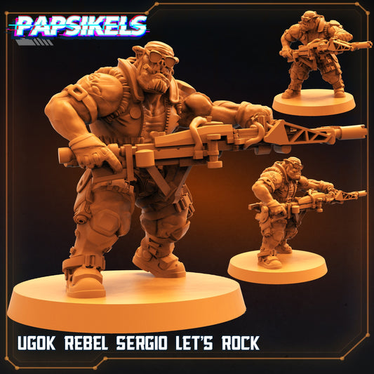 Ugok Rebel Sergio Lets Rock / Orks / Orruks / Ogryns (sculpted by Papsikels)