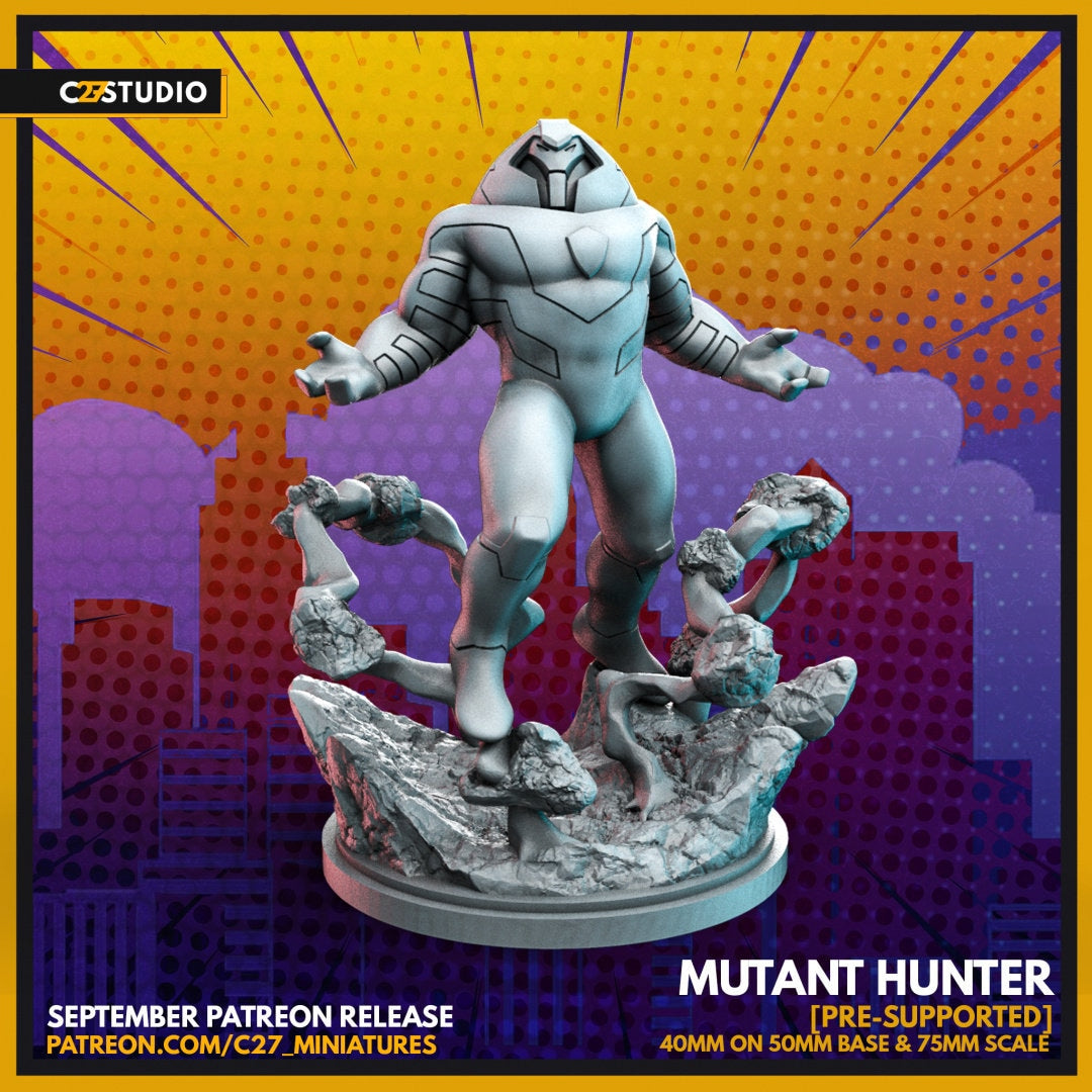 Nimrod / Mutant Hunter 40mm miniature (sculpted by C27 collectibles) (Crisis Protocol Proxy/Alternative)