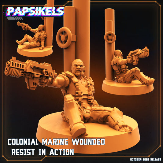 Colonial Marine Wounded (sculpted by Papsikels)