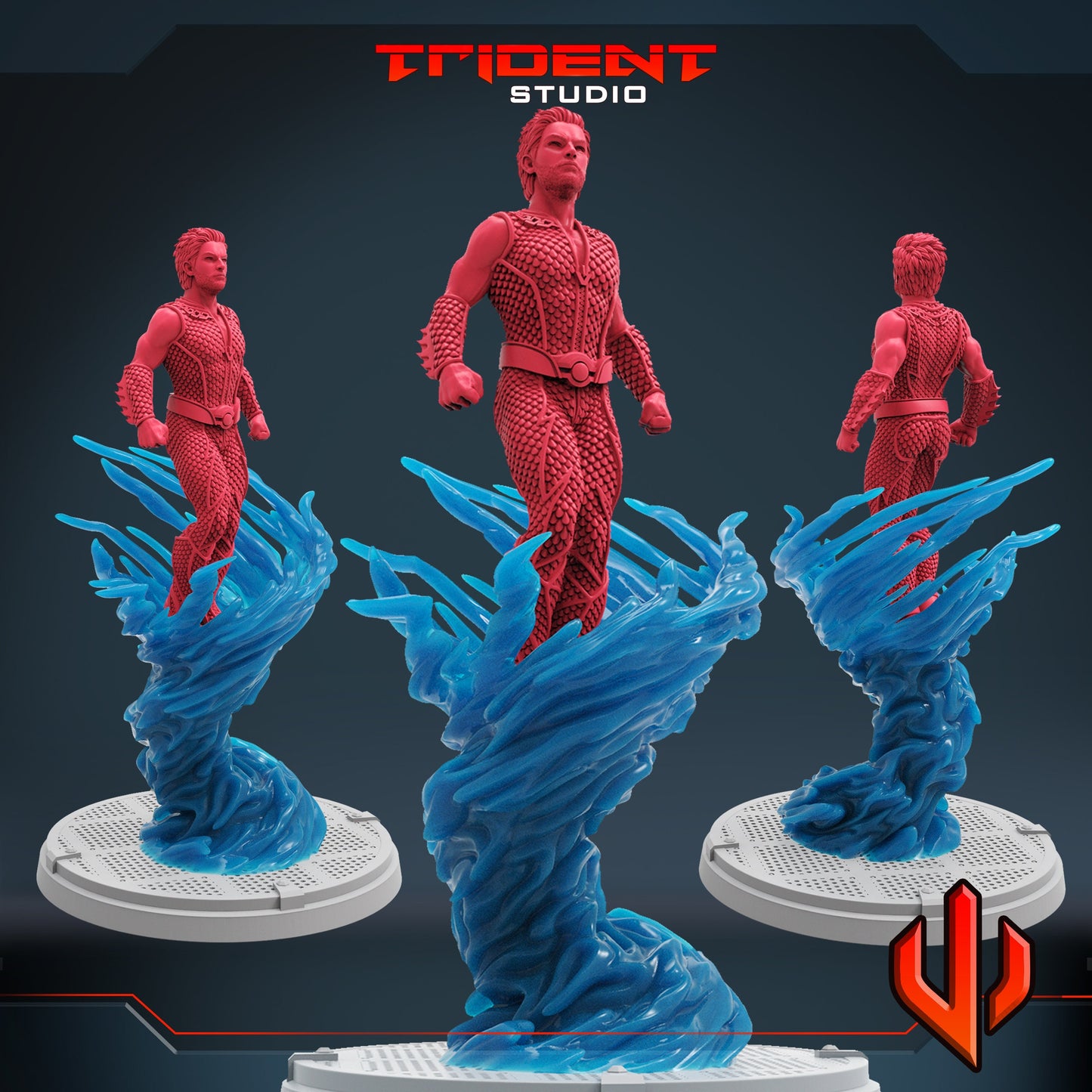 The Deep (Fan art sculpted by Trident Studio) (Crisis Protocol Proxy/Alternative)