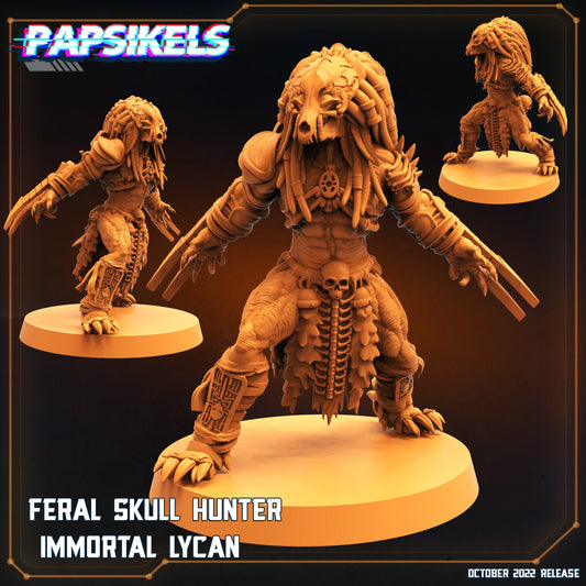 Feral Skull Hunter Immortal Lycan - Predator Fan Art (sculpted by Papsikels)