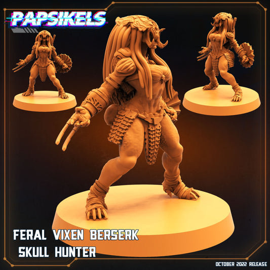 Feral Vixen Berserk Skull Hunter - Predator Fan Art (sculpted by Papsikels)