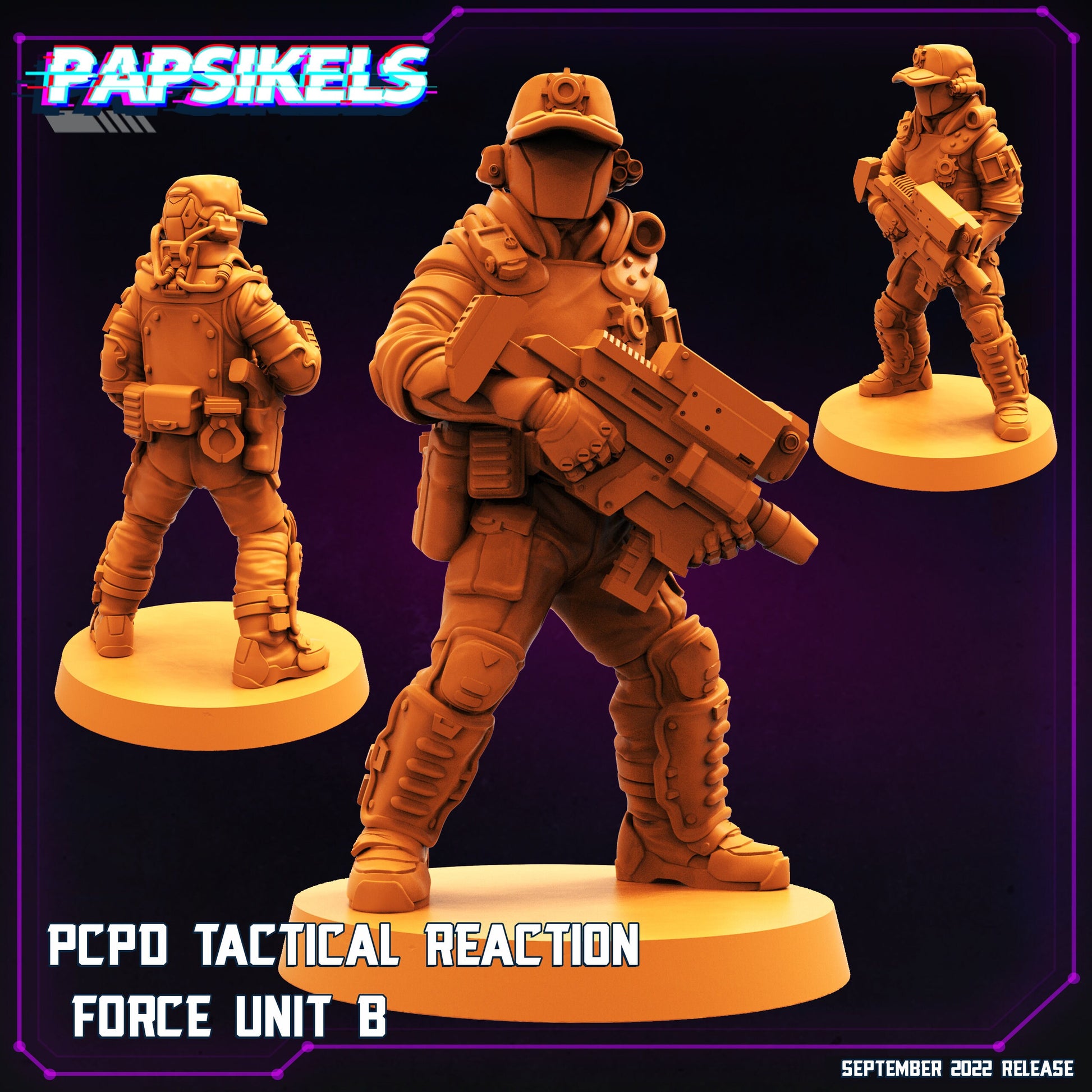 PCPD Tactical Reaction Force Unit  (sculpted by Papsikels)