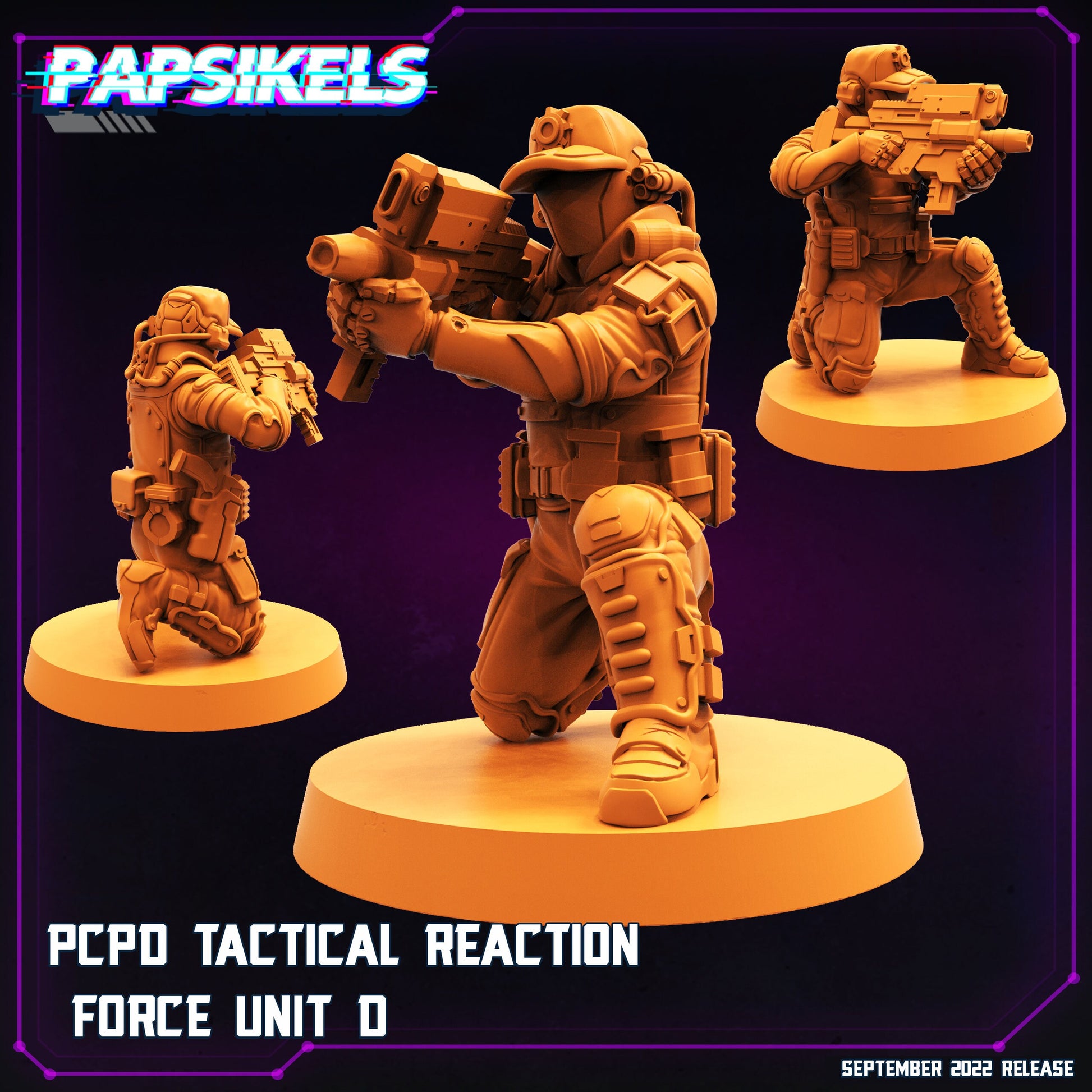 PCPD Tactical Reaction Force Unit  (sculpted by Papsikels)