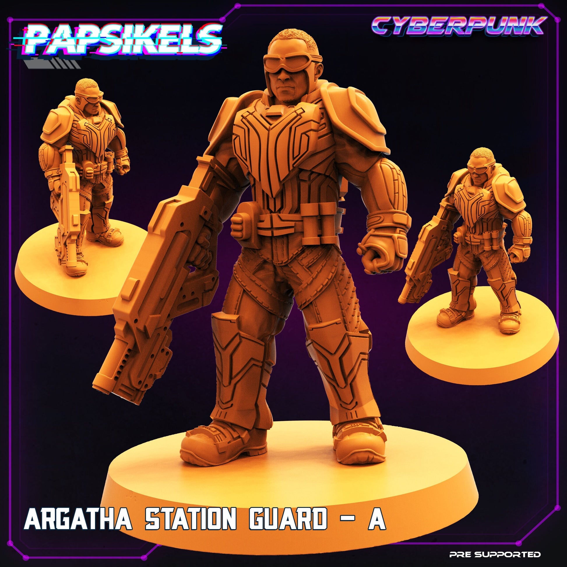 Argatha Station Guard (sculpted by Papsikels)