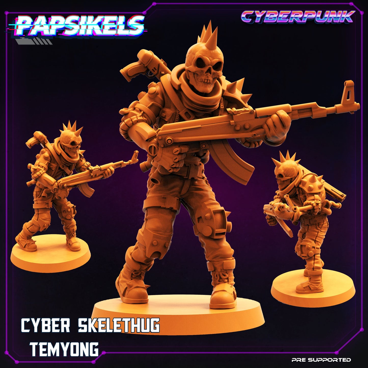 Cyber Skelethug Gang (sculpted by Papsikels)