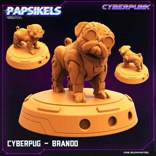 Cyberpug Brando (sculpted by Papsikels)