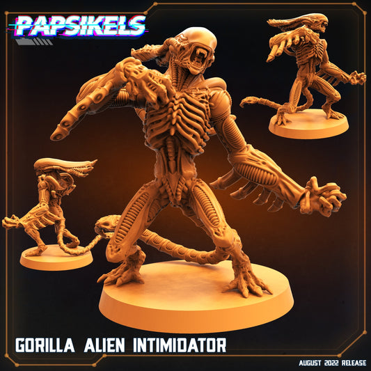 Gorilla Alien Intimidator Xenomorph Fan Art (sculpted by Papsikels)