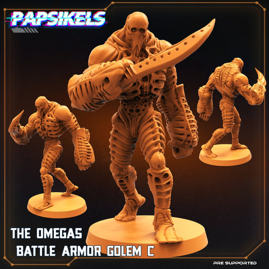 The Omega Battle Armour Golem C (sculpted by Papsikels)