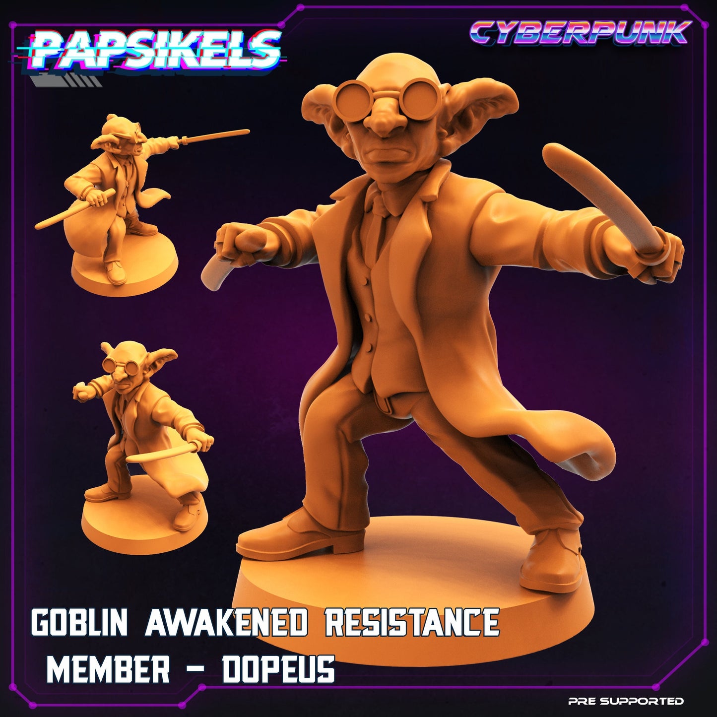 Goblin Awakened Resistance Member - Dopeus (sculpted by Papsikels)