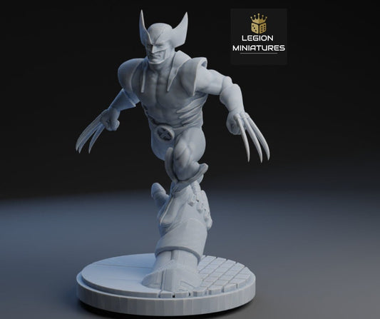 Wolverine Fan-Art 40mm Miniature (Sculpted by Legion Miniatures)  (Crisis Protocol Proxy/Alternative)