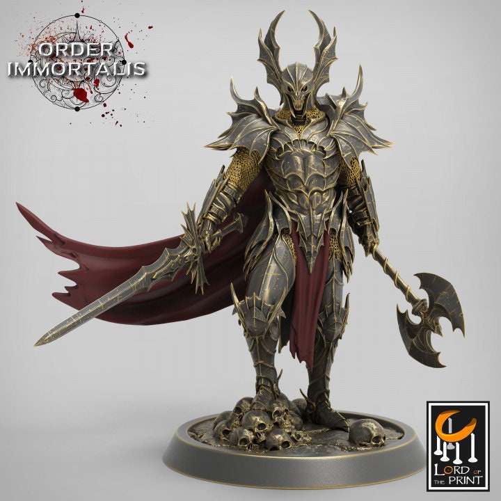 Blood Knight General with Helmet - (Sculpted by Lord of the Print)