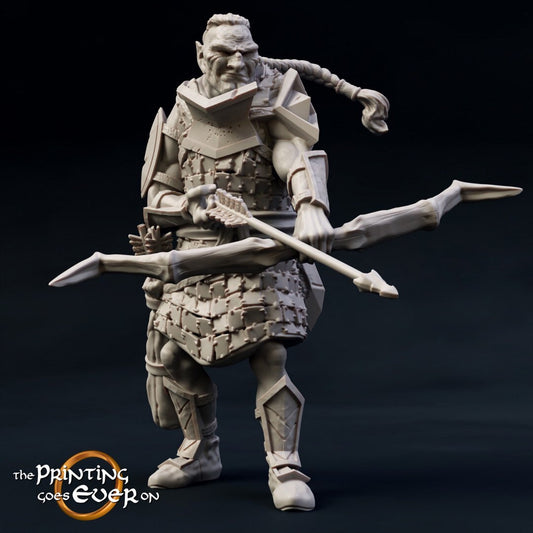 Half-Orc Archer (sculpted by Print Goes Ever On)