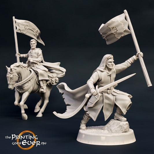 Heathbrant - Mounted & On Foot (sculpted by Print Goes Ever On)