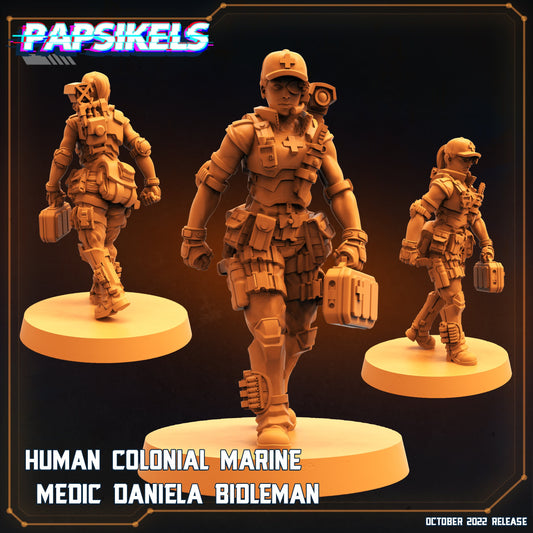 Human Colonial Marine Medic Daniela Bidleman (sculpted by Papsikels)