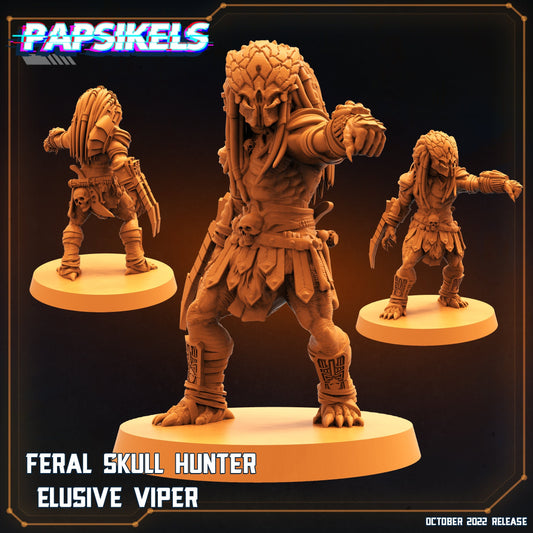 Feral Skull Hunter Elusive Viper - Predator Fan Art (sculpted by Papsikels)