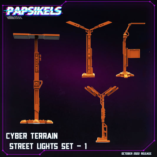 Cyber Terrain Street Light Set (sculpted by Papsikels)