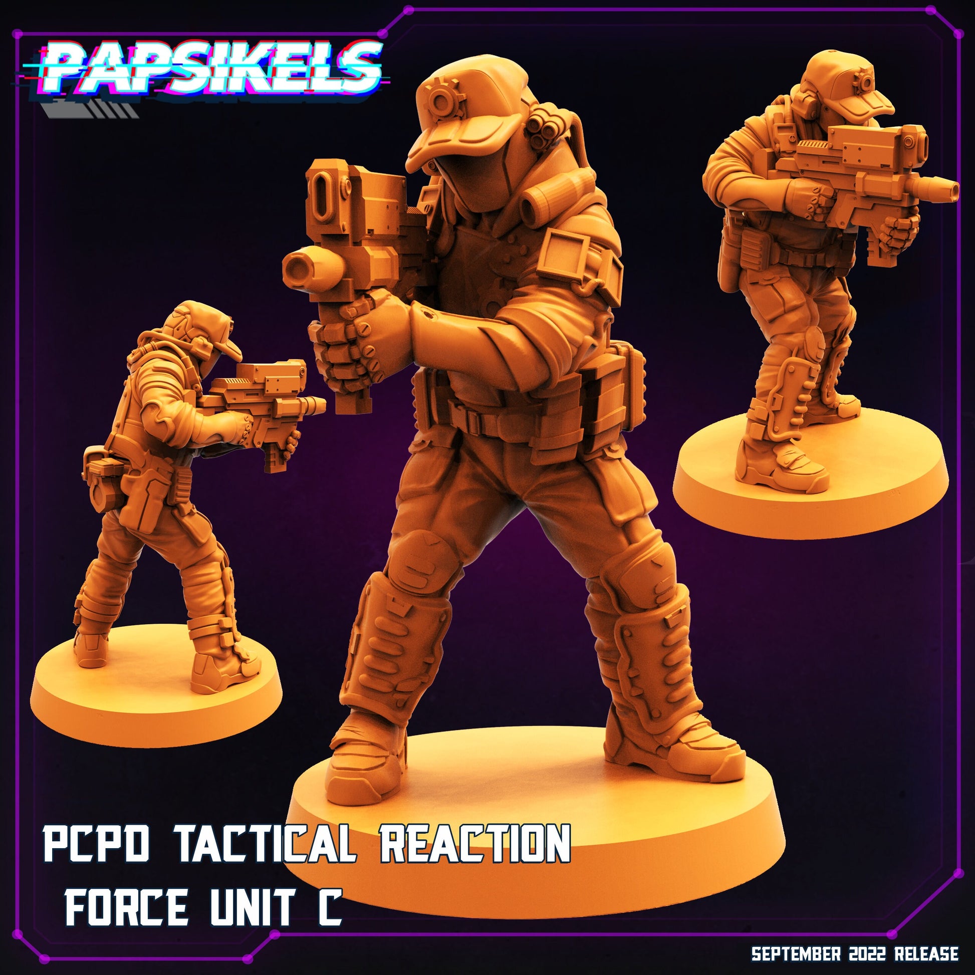 PCPD Tactical Reaction Force Unit  (sculpted by Papsikels)