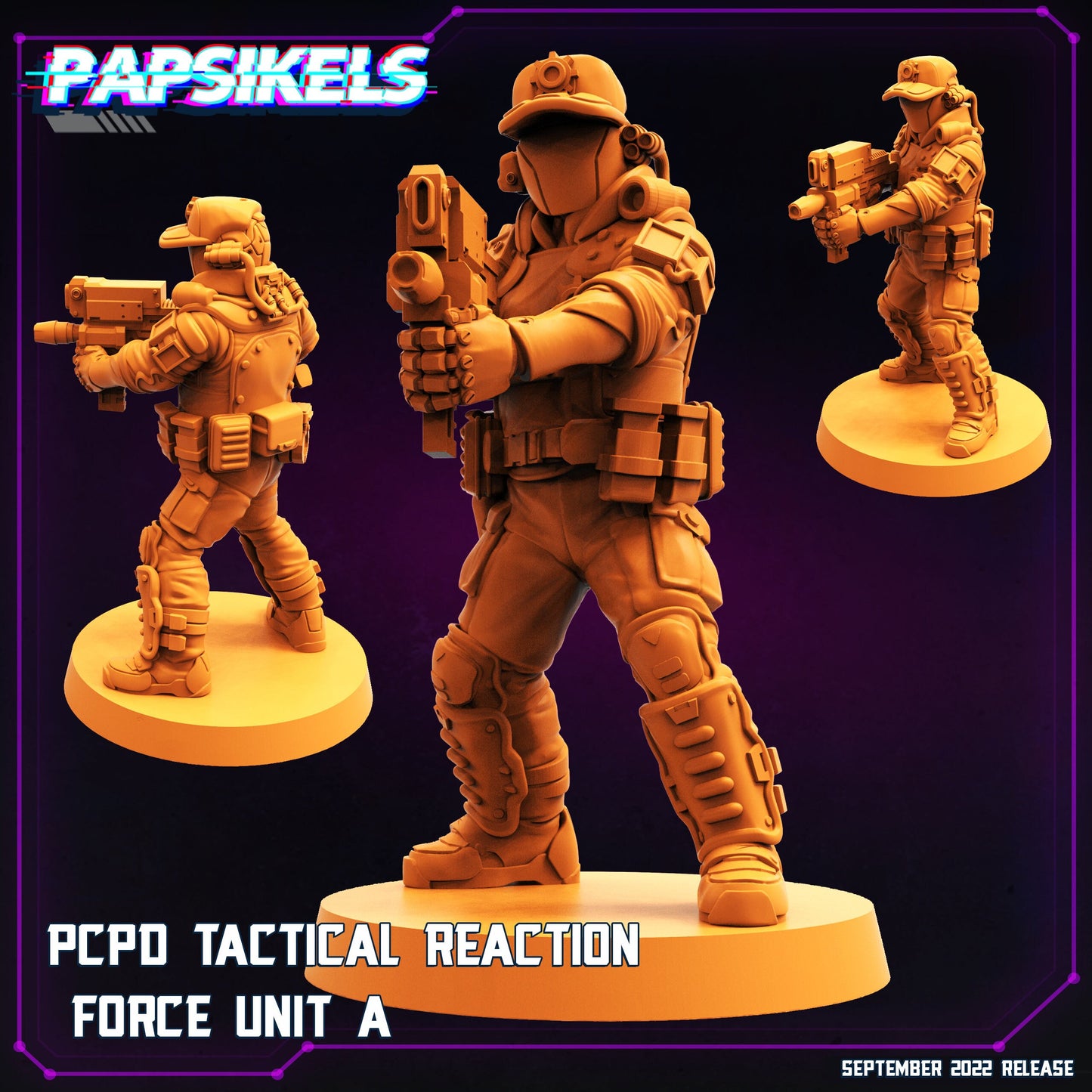 PCPD Tactical Reaction Force Unit  (sculpted by Papsikels)