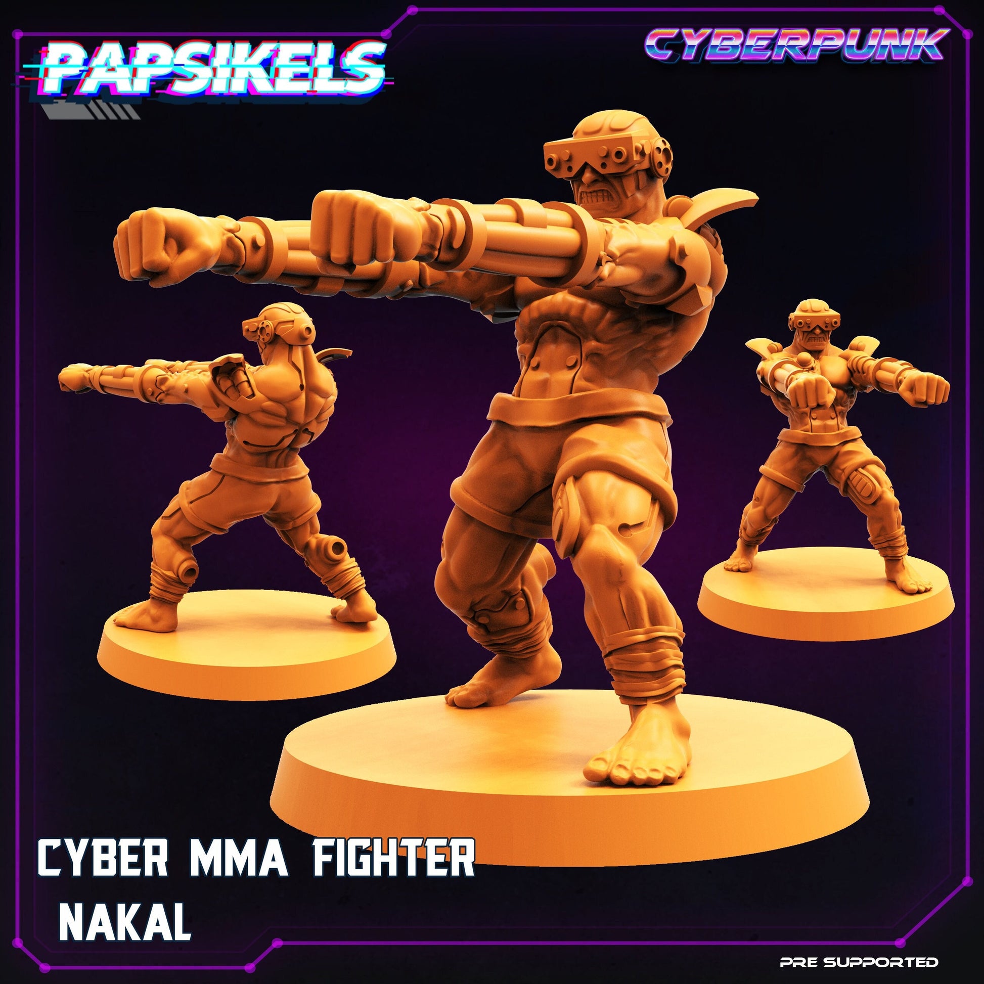 Cyber MMA Fighter - Nakal (sculpted by Papsikels)