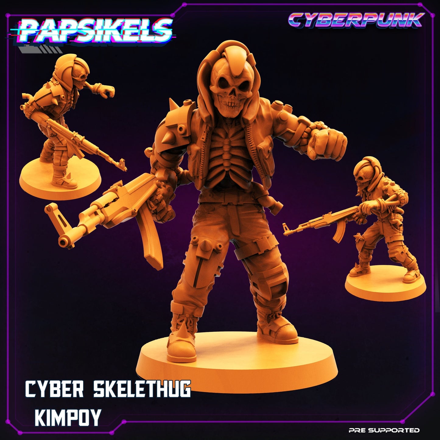 Cyber Skelethug Gang (sculpted by Papsikels)