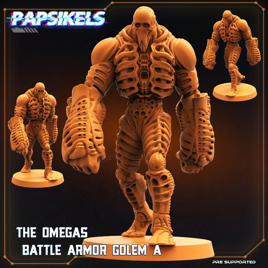 The Omega Battle Armour Golem A (sculpted by Papsikels)