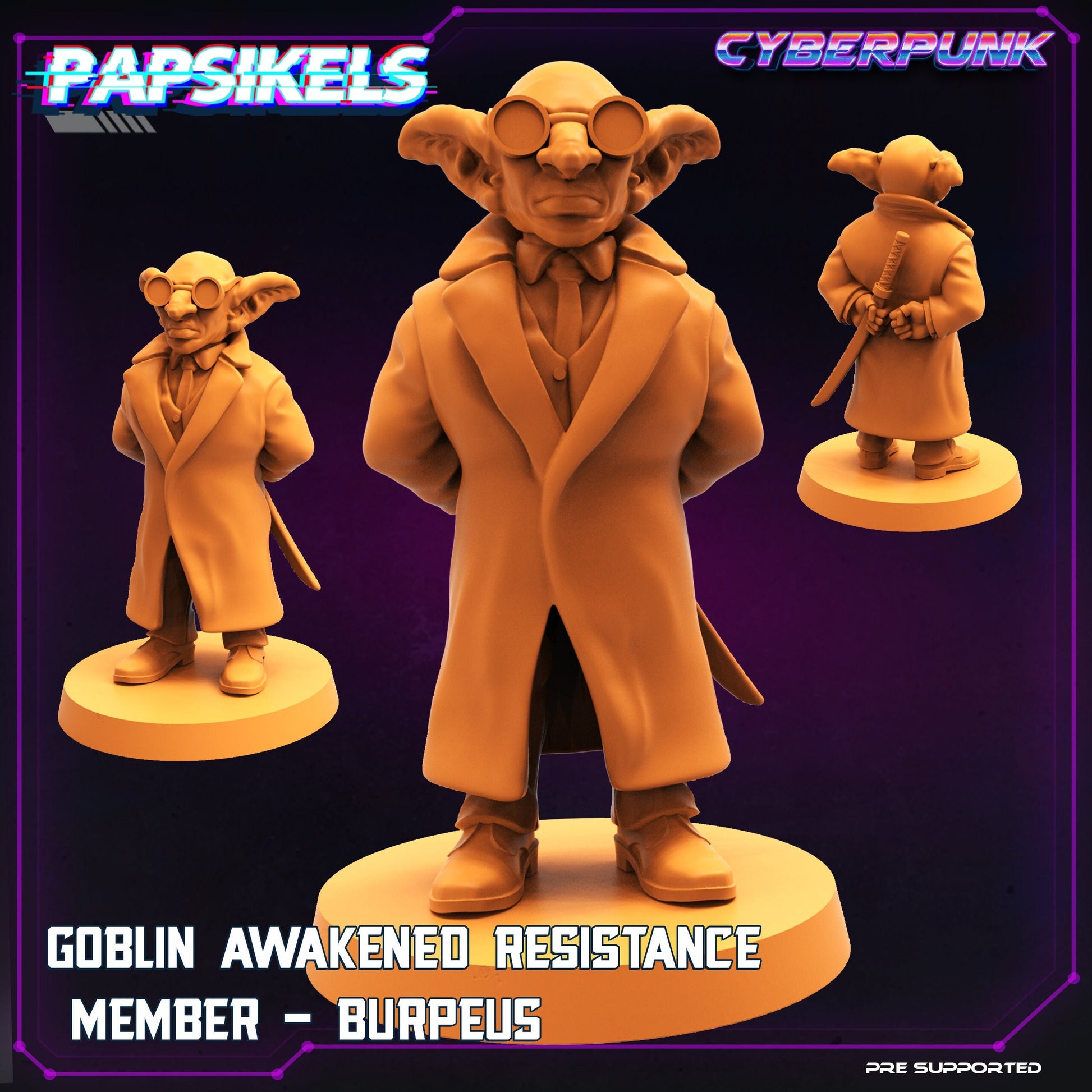 Goblin Awakened Resistance Member - Burpeus (sculpted by Papsikels)