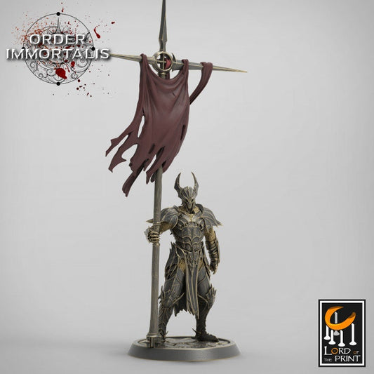 Blood Knight with Banner - (Sculpted by Lord of the Print)