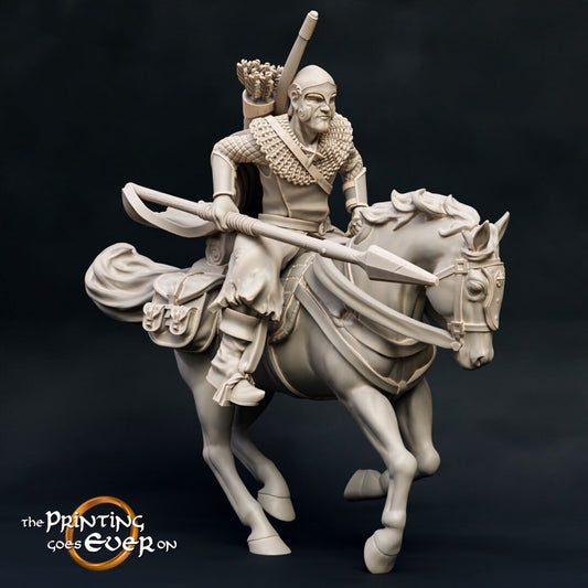 Ranger with Spear - Mounted (sculpted by Print Goes Ever On)